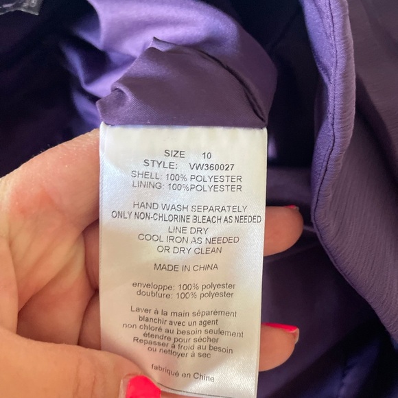 White by Vera Wang Amethyst Chiffon Maxi Gown - Picture 15 of 15